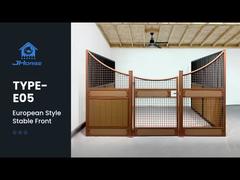 屋外合板ボード ヨーロッパの馬小屋 厩舎柵 パネル 屋根付き