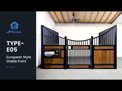 標準12x12フィートの畜産用パウダーコーティングされた馬房正面