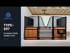 竹製の馬小屋、溶接粉体塗装、耐候性フロントパネルをご紹介します