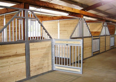 電流を通された鋼鉄管の馬小屋が付いている50mmカスタマイズされた馬安定した装置