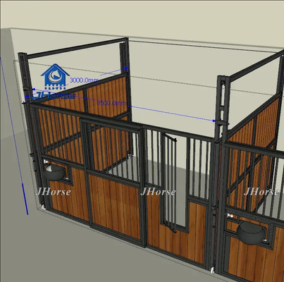 屋外安全な馬小屋パネル、組み立てやすい設計とカスタマイズされたドアサイズ