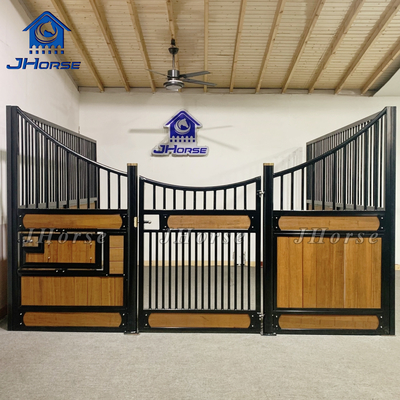 Customized Permanent Horse Stall Panels Bamboo Infill Material Easy Assembled Portable